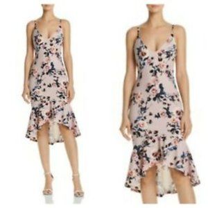 NWT: Aqua ruffle hem dress